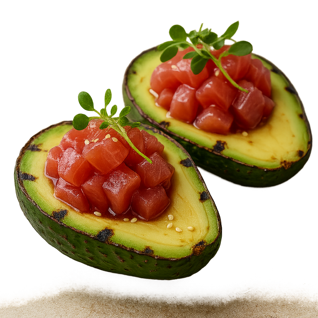 Grilled Avocado & Tuna